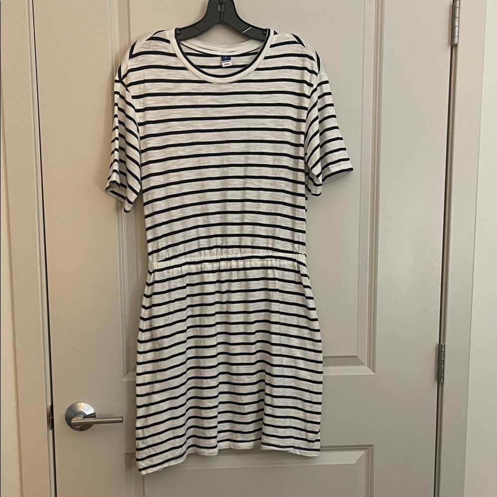 Old Navy Navy and White Striped Top